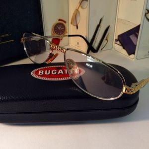 Men's Bugatti 503 Eyeglasses, Rare Like New! - image 1